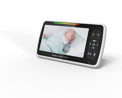 Baby monitor med Skärm – 5" HD, Nattseende & Tvåvägsljud