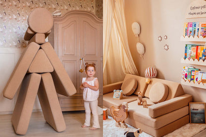 Shappy Play Sofa Ultra Plush Camel
