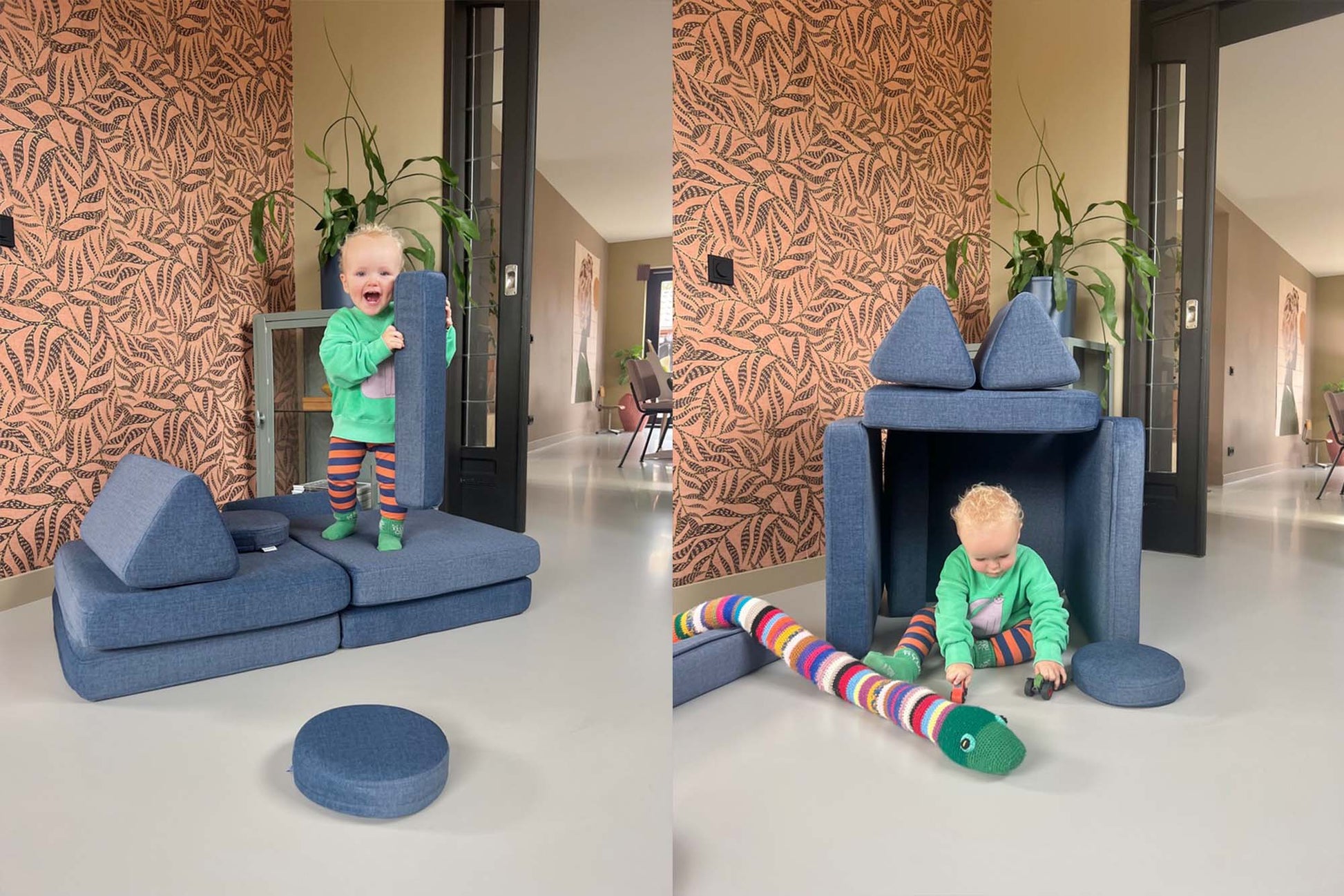 Shappy Original Play Sofa Mini Navy Blue
