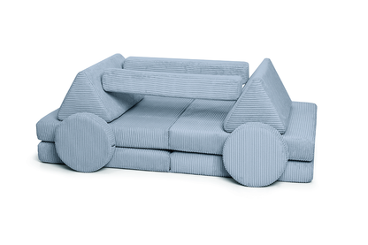 Shappy Play Sofa Pure Corduroy Sky Sugar