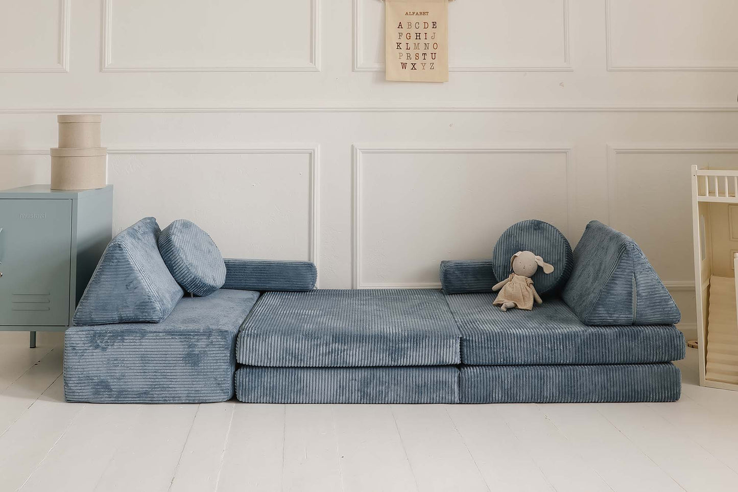 Shappy Play Sofa Pure Corduroy Sky Sugar
