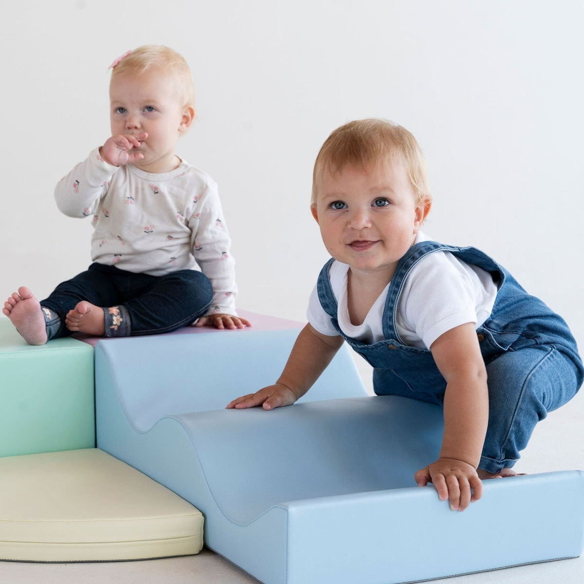 Soft Play 6 Foam Block Set - Light Pastel Explorer
