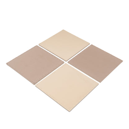 Large Foam Puzzle Mats - Beige / Dark Beige