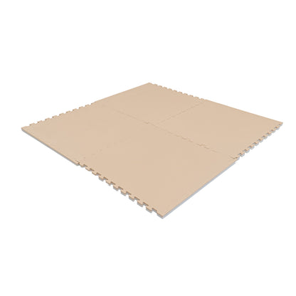 Large Foam Puzzle Mats - Beige / White